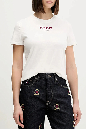 Футболка женская TOMMY JEANS TJW REG ESSENTIAL LOGO 2 TEE EXT DW0DW21842 