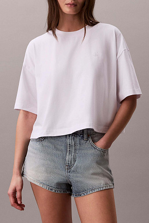 Футболка женская CALVIN KLEIN SS CROPPED BOXY SATI LV047F817G 