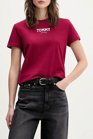 Футболка женская TOMMY JEANS TJW REG ESSENTIAL LOGO 2 TEE EXT DW0DW21842 
