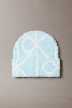 Шапка CALVIN KLEIN EMBLEM AOP BRUSHED BEANIE LV04D8071G 