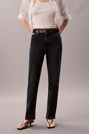 Джинсы женские CALVIN KLEIN HIGH RISE STRAIGHT BLUE EBONY LV047H739G 