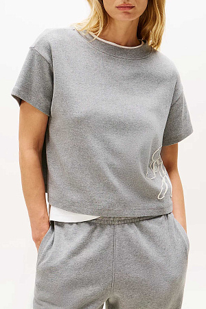 Футболка женская TOMMY HILFIGER TH SCRIPT RLX SS TEE WW0WW47314 