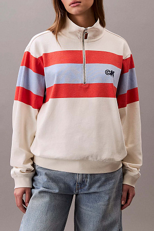 Толстовка женская CALVIN KLEIN RUGBY JERSEY 1/4 ZIP LV047C229G 