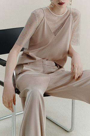 Топ женский MARELLA CARSO TOP-WOVEN WAISTCOAT 2523166111 