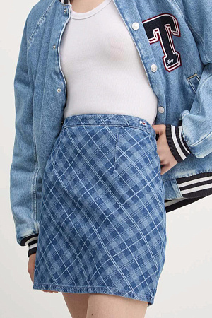 Юбка женская TOMMY JEANS TJW TARTAN CHECK CHAMBRAY SKIRT DW0DW19237 