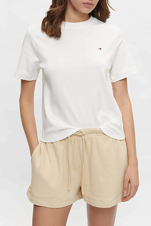 Футболка женская TOMMY HILFIGER INTERLOCK BOXY C-NK WW0WW49646 