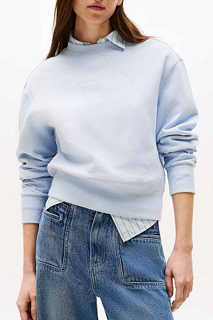 Толстовка женская TOMMY HILFIGER SCRIPT REG PIQUE SWT WW0WW45743 