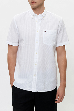 Рубашка мужская TOMMY HILFIGER SEERSUCKER SOLID SS MW0MW38570 