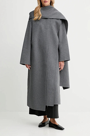 Пальто женское CALVIN KLEIN DBL FACE WOOL SCARF COAT - MELAN LV044D555G 