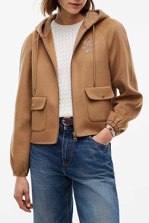 Куртка женская TOMMY HILFIGER DF WOOL HOODED JACKE WW0WW51532 