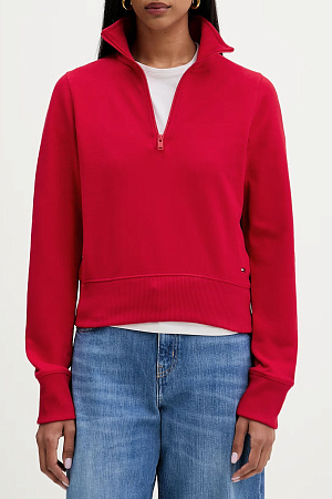 Свитер женский TOMMY JEANS TJW SLIM S FLAG 1/4 ZIP MOCKNECK DW0DW22835 