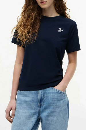 Футболка женская TOMMY HILFIGER TH SCRIPT REG C-NK SS TEE WW0WW49941 