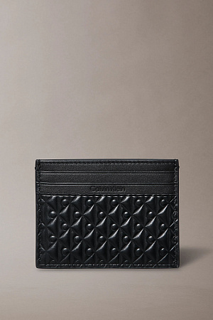 Бумажник мужской CALVIN KLEIN EMBOSSED EMBLEM CARD CASE LV04D1128G 