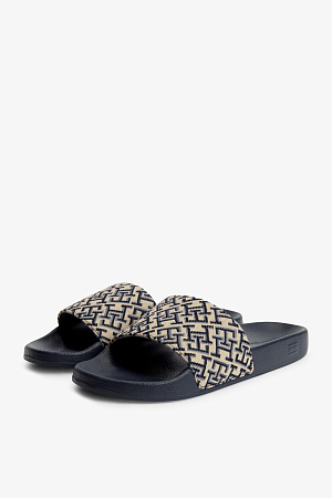 Женские пантолеты TOMMY HILFIGER TH MONOGRAM POOL SLIDE FW0FW09423 