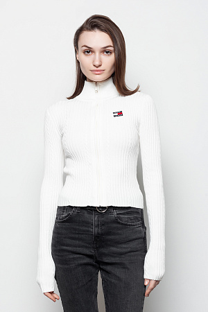 Свитер женский TOMMY JEANS TJW BADGE ZIP THRU CABLE SWEATER DW0DW16532 