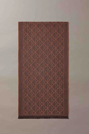 Шарф CALVIN KLEIN EMBLEM AOP TONAL WOOL LW SCARF LV04D8064G 