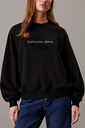 Толстовка женская CALVIN KLEIN CHENILLE MONOLOGO CREWNECK J20J224652 