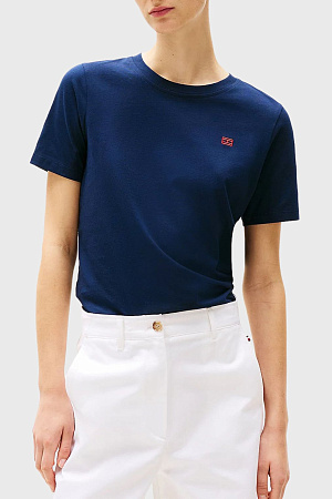 Футболка женская TOMMY HILFIGER REG CONTRAST FLAG SS WW0WW45522 