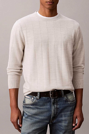 Джемпер мужской CALVIN KLEIN LS 100% MERINO TEXTU LV04LH302G 
