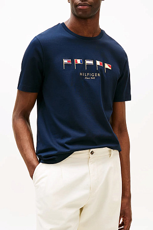 Футболка мужская TOMMY HILFIGER HILFIGER MULTI FLAGS MW0MW38616 