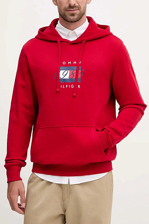 Толстовка мужская TOMMY HILFIGER LINEAR FLAG GRAPHIC HOODIE MW0MW41332 