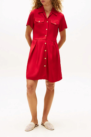 Платье женское TOMMY HILFIGER VIS TWILL S/S F&F MI WW0WW45819 